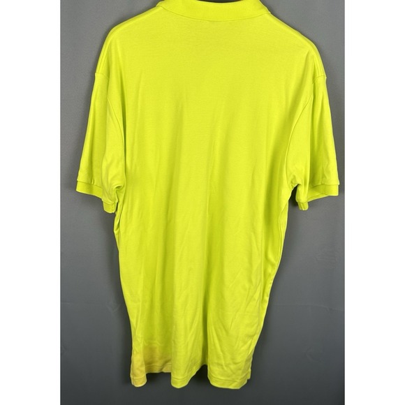 Polo Ralph Lauren Classic Fit Polo Shirt Mens Size Large Yellow Light Blue Pony‎ - Picture 4 of 7